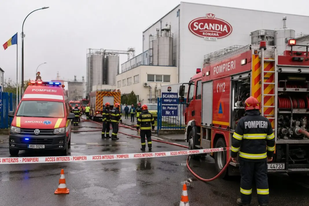 Alertă pe strada Podului din Sibiu! Desfășurare masivă de forțe ISU la fabrica Scandia / Ce se întâmplă chiar în aceste momente