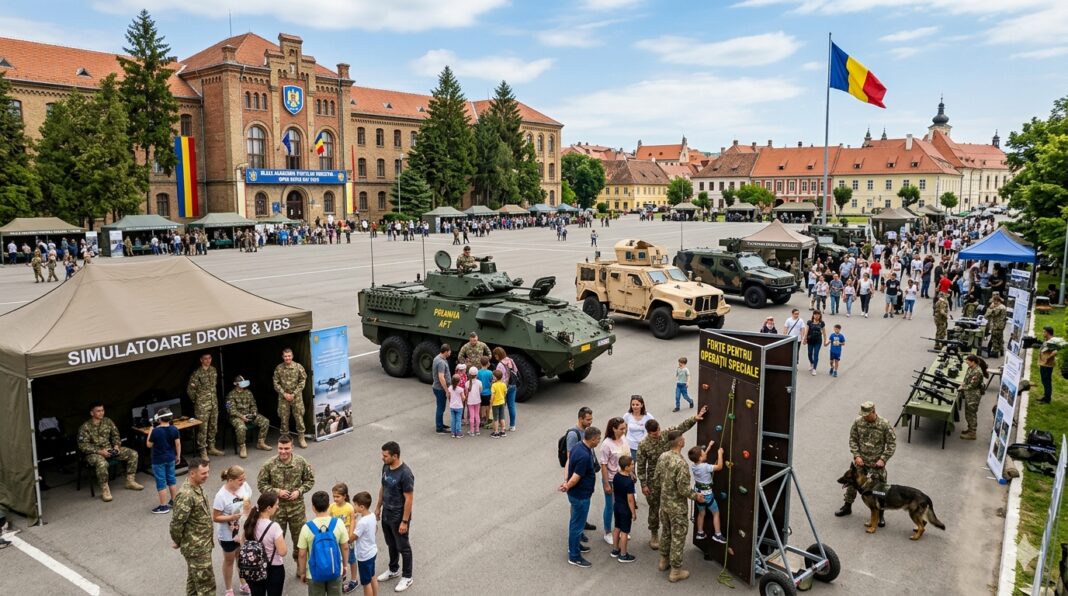 Armata își scoate blindatele Piranha și dronele pe străzile din Sibiu! Ziua Porților Deschise la Academia Forțelor Terestre Armata își scoate blindatele Piranha și dronele pe străzile din Sibiu! Ziua Porților Deschise la Academia Forțelor Terestre