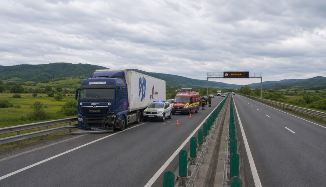 TRAGEDIE PE AUTOSTRADA A1, la Săliște! O șoferiță de TIR de doar 41 de ani a murit la volan: Mastodontul de 40 de tone s-a izbit de parapete în timp ce inima femeii se oprea! TRAGEDIE PE AUTOSTRADA A1, la Săliște! O șoferiță de TIR de doar 41 de ani a murit la volan: Mastodontul de 40 de tone s-a izbit de parapete în timp ce inima femeii se oprea!