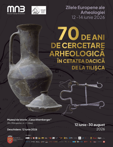 Brukenthalul anunță Expoziția „70 de ani de cercetare arheologică în cetatea dacică de la Tilișca” – o călătorie în timp și o încununare a șapte decenii de muncă, pasiune și descoperiri spectaculoase Brukenthalul anunță Expoziția „70 de ani de cercetare arheologică în cetatea dacică de la Tilișca” – o călătorie în timp și o încununare a șapte decenii de muncă, pasiune și descoperiri spectaculoase