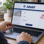 Utilizator completează formular ANAF cu avertizare de fraudă