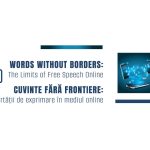Afiș conferință despre libertatea de exprimare online