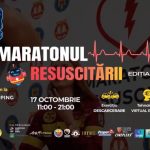 Afiș Maratonul Resuscitării, 17 octombrie, Shopping City Sibiu