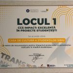 Diplomă LOCUL I pentru Casa de Cultură Sibiu