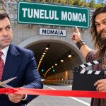 Fotomontaj satiric cu inaugurarea fictivă a Tunelului Momoa
